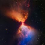 Kate Mulgrew Instagram - Farewell to 2022 and onward to a new year and the many possibilities therein. This stunning image was taken in 2022 by the James Webb Telescope and shows a protostar (how appropriate!) in the dark cloud L1527, with a solar system being born around it. L1527 is stellar nursery 430 light years from Earth. 🖖🏻🚀💫 @nasawebb @nasa #NASA #SpaceIsForEveryone #StarTrek #StarTrekProdigy #USSProtostar #LiveLongAndProsper