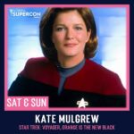 Kate Mulgrew Instagram - Heading to @floridasupercon for the weekend of Sept 11 & 12! See you there, Janeway fans! ☕️🖖🏻🍀 All info (badges, hotels, convention location & hours) can be found on their site, www.floridasupercon.com