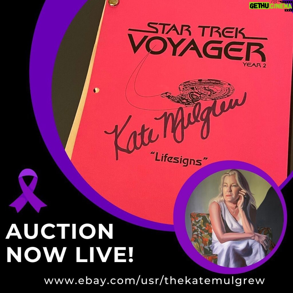 Kate Mulgrew Instagram - My auction on behalf of Alzheimer's awareness is now LIVE! Head to eBay, where you can bid on these items for the next 10 days. A few surprises will be added shortly - I'll let you know when a new item is up. Many thanks for your support!🍀 ebay.com/usr/thekatemulgrew INTERNATIONAL FANS: eBay only lets you sell internationally if your account is older than 90 days & has 10+ stars. So for now, we must keep the auction to US residents...however, if you find a buddy in the US to bid for you & you win, I will ship direct to you. You can add this info in the notes when the bidding ends or "contact seller" upon winning. I hope that is as helpful as possible given the selling restrictions. Thank you for your understanding.