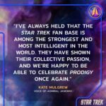 Kate Mulgrew Instagram - A heartfelt thank you to our fans for their unwavering support (the plane!!) and to @netflix for giving #StarTrekProdigy a new home. We have, truly, only just begun! 🖖🏻🚀