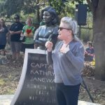 Kate Mulgrew Instagram - Ten photos for the last #tbt of 2022! Quite a year, to say the least. Thank you to everyone who came out to say hello at conventions across the US, to my intrepid Prodigy cast & crew, to the folks at the Janeway statue in Bloomington, and to everyone who follows me across social media! As Janeway said in today's #StarTrekProdigy season 1 finale - go boldly. 💫🚀🖖🏻 @startrekonpplus @startrek @jameelajamil @brettgray @alexkurtzmanofficial @janewaycollective All photos by Amy Imhoff @amyimhoff1701