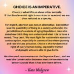 Kate Mulgrew Instagram - A statement on choice, the Supreme Court, and our society.