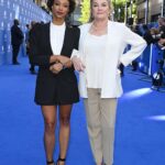 Kate Mulgrew Instagram - Starfleet captains, represent! Blue carpet in London for @paramountplus @startrekonpplus @startrek 💙🚀🖖🏻