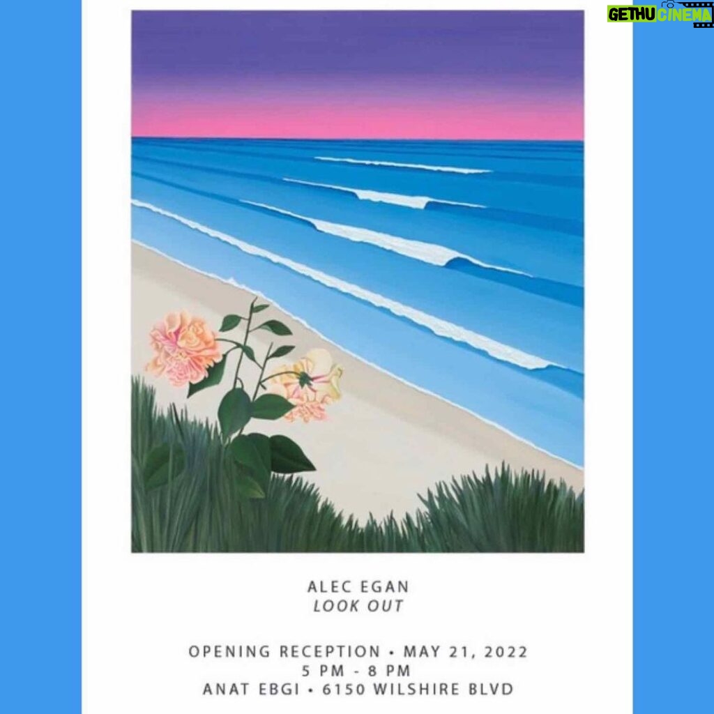 Kate Mulgrew Instagram - My son, @alec.egan, is opening a new show tonight in LA! The exhibit runs until June 25 at the @anatebgigallery - if you're in town, be sure to check out his stunning work.