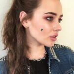 Katherine Langford Instagram - Serving: denim, stripes, and pride all night ⚡️💙