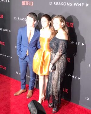 Katherine Langford Instagram - 13 Reasons Why is officially OUT and on @netflix!

Last night was a dream. This show has been so long in the making and I cannot wait for you all to finally see it.

Thankyou to @mollyddickson for making me feel like an absolute dream wearing @alexandermcqueen + @beladorajewelry and to @brianfisherhair and @sagemaitri for sticking with me all damn day 🙏

To @jayasher13 for writing and trusting us with this story, and to everyone who put their heart and soul into making this show what it is. I cannot express how much I love you all, and how honoured I feel to have been a part of this. 
Get a snack, settle in.
This story is for you ❤