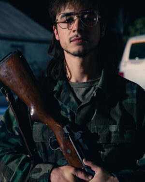 Keean Johnson Instagram - @showtime #wacotheaftermath 
Thanks to @ja_collective for the help on my audition! We were outside a Wells Fargo in the middle of Wyoming in the freezing cold… and I could NOT get the lines out :)