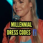 Kelsey Cook Instagram - I could’ve worn capris and still would’ve broke the dress code 😭👖 #standupcomedy #comedy #millennials #dresscode #reels