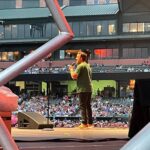 Kelsey Cook Instagram - What an unforgettable weekend 🥹 Flew to Memphis and OKC to watch @thatchaddaniels on the @bertkreischer stadium tour, and got surprised with guest spots in front of the biggest crowds I’ve ever performed for. Thank you so much Bert and @leeannkreischer for absolutely everything. It was a dream. Gonna post about this for a week straight ok bye 👋🏻 AutoZone Park