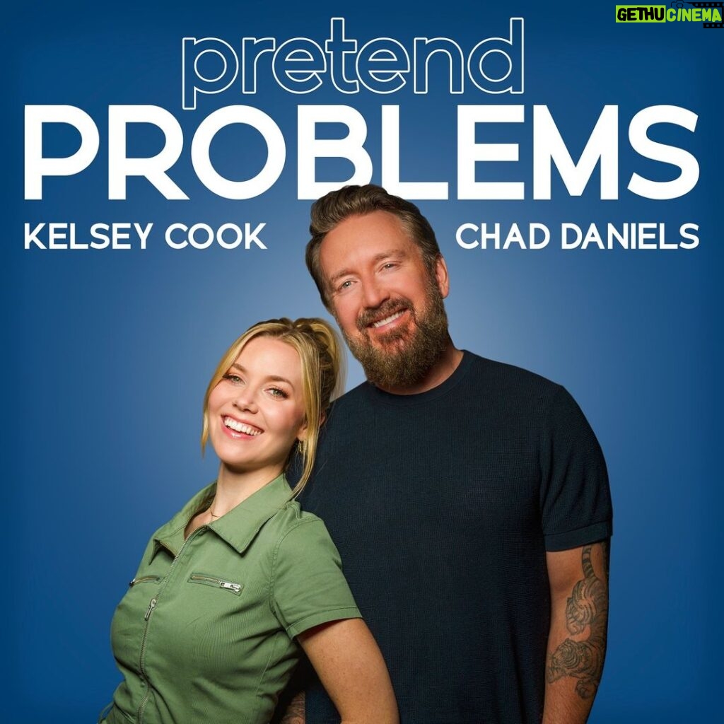 Kelsey Cook Instagram - SURPRISE! 🥳 We started a podcast! @thatchaddaniels and I are gonna be talking about our relationship, life on tour, and giving advice to listeners who write into the show. The first episode drops tomorrow so go subscribe to Pretend Problems wherever you listen to your podcasts so that you’ll get the episodes sent right to your phone! 📸 @toddrphoto