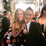 Kentaro Kameyama Instagram - Heidi, you are so beautiful! #goldenglobes Beverly Hilton