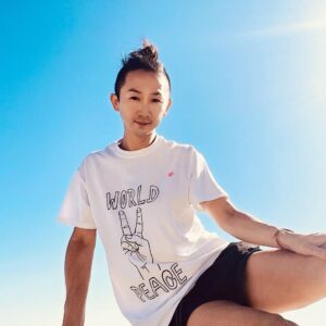 Kentaro Kameyama Instagram - “World Peace” What can we do about this…? When we take a CLOSER look at it, we can always find something to make things better. 

My “World Peace T” is available for purchase at www.kentarokameyama.com Enjoy the rest of your summer! 
#worldpeace #fashion #summer
