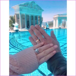 Kenton Duty Instagram - So, we did a thing. WE ARE MARRIED :)!! This past Monday, July 1st, was @mosleyagin mom’s birthday and we decided it would be an amazing way to honor her and keep the memories of her and her birthday alive within our relationship. It was just the two of us in a very simple ceremony (because our wedding is still happening in September and we are STOKED for it so we didn’t do any of the traditional wedding things like walking down the aisle and such so we can still have those moments with our loved ones in a couple months). Afterwards we met up with a few friends and family for a beautiful sunset dinner on the patio up at Castaways, followed by meeting up with a couple more people for drinks at the place I asked Kimmie to be my partner on our third date. We always get asked, “Partner?” And yep, that’s how I asked her. I said, “Would you like to be my partner? I’d love for you to be my girlfriend but I’d also love for us to become partners in work, creativity, and just overall in life.” Then this last Tuesday we set out on a lil’ quick mini moon. We drove up to Santa Barbara and stayed in a cute hotel on State Street and had an amazing time walking around all the little shops. We then had a sunset dinner (we like our sunset dinners 😂) on the pier with a table that sat right above the water and we saw ocean for as far as our eyes could see. Then the next morning we woke up and headed even more north up to Hearst Castle, which is just INCREDIBLE! We drove home singing along to Hamilton. The next day we cuddled and binge watched the new season of Stranger Things, which is great by the way. Now we are on our way out to Kimmie’s parents to continue working on the barn for the wedding. It has been so much fun and I could not be more excited to introduce you all to Mrs. Duty 💗💗💗💗