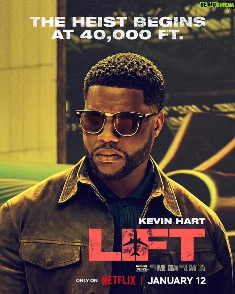 Kevin Hart Instagram - This Friday Lift hits @netflix …..I can’t wait for you guys to see how fucking amazing this movie is!!!! Buckle up