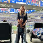 Khloé Kardashian Instagram – We had such a great time at the Rams game!!! Thank you to the Stafford’s for inviting True and I! 💙💛 True’s first football game and it couldn’t have been a better time!!! @kbstafford89 you and your girls are the best!