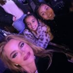 Khloé Kardashian Instagram – The Queen of Christmas!!!! For the little girls very FIRST concert ever, we went to see the Queen herself, @mariahcarey !! We all had the best time, creating the most magical memories!! Thank you mommy for taking all of us! 🩵