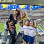 Khloé Kardashian Instagram – We had such a great time at the Rams game!!! Thank you to the Stafford’s for inviting True and I! 💙💛 True’s first football game and it couldn’t have been a better time!!! @kbstafford89 you and your girls are the best!