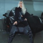 Khloé Kardashian Instagram – @goodamerican boots dropping 8/10 🖤🦇💣🌑