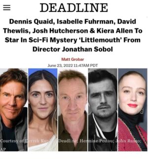 Kiera Allen Instagram - If I could tell twelve-year-old Kiera what was coming…. I think she’d ask for a time machine to get to this exact moment. I have admired each of these actors for YEARS, and it’s an honor to be sharing the screen with them now. On top of that, we’ve got a beautiful script from Jonathan Sobol and an incredible crew working on bringing it to life, so I think we’ve got something pretty special on our hands. Get ready for Littlemouth, starring @dennisquaid, @isabellefur, @officialdavidthewlis, @jhutch1992, and (surreally) me.