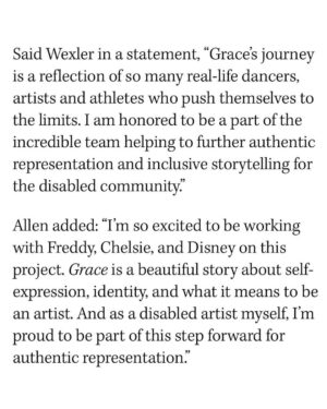 Kiera Allen Instagram - I’M OFFICIALLY A PROFESSIONAL SCREENWRITER! And I cannot believe how lucky I am that THIS is my first screenwriting job. Grace is a beautiful story, and it’s an honor to be working with @freddywexler, @chelsiehill, and @disney. We are cooking up something really special.

I’ve dreamed of being a writer for as long as I’ve dreamed of being an actor - which is to say, my entire life. I’ve dreamed of this moment. So I guess Disney was right. Dreams really do come true.
