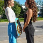 Kim Clavel Instagram - Premier face off #clavelbermudez Dans le respect! On se revoit à la pesée, vendredi 6 octobre à midi! - #femaleboxing #boxing
