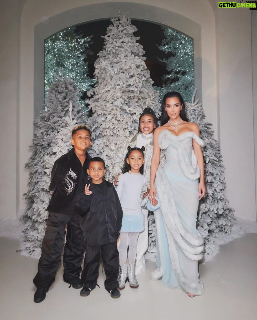 Kim Kardashian Instagram - Christmas 2023