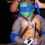 Kim Kardashian Instagram - The cutest Ninja Turtle and Firemen and a little ghost and kitty who doesn’t like to dress up for Halloween 👻 🤣