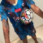 Kim Kardashian Instagram - Saint as Zombie Neymar JR.