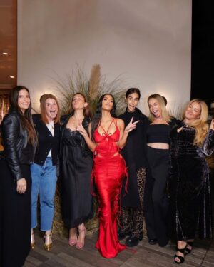 Kim Kardashian Instagram - So blessed to have hit the jackpot of friends! I couldn’t have ever dreamed I would be so lucky to call these girls my friends ✨ thank you for all the birthday love ❤️ and Kourt I’m jumping in bed with you next week for our bed rest picnic 🎂