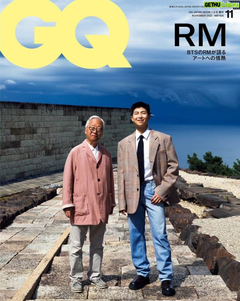 Kim Nam-joon Instagram - @gqjapan cover w/ Hiroshi Sugimoto #BottegaVeneta
