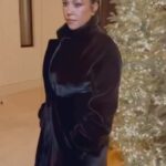 Kourtney Kardashian Barker Instagram – When not much in the closet fits yet and the boobs are filled with milk, throw on a cozy coat 🧸🎄