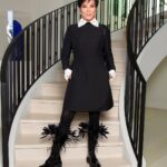 Kris Jenner Instagram - Valentino head to toe 🖤 thank you @MaisonValentino @pppiccioli @yigit for the beautiful boots! They look perfect with my vintage Valentino dress 😍 Photos by @stevensimione @daniele.iachella #Valentino @coreygamble