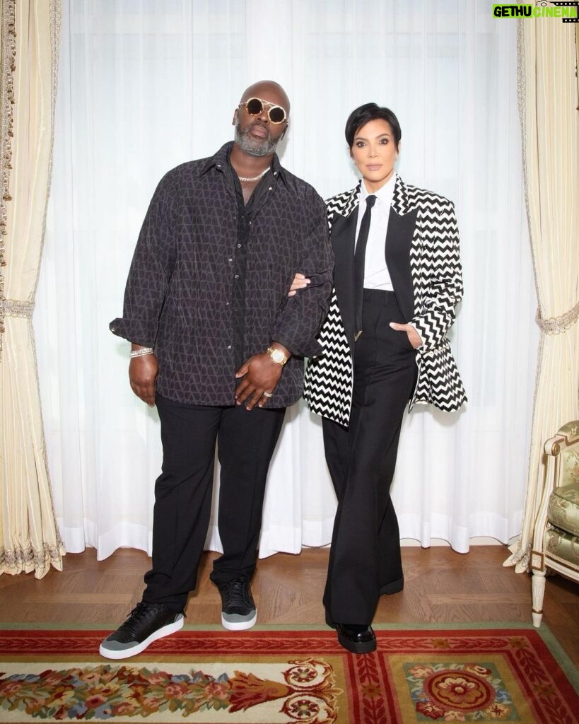 Kris Jenner Instagram - Thank you @pppiccioli @yigit @maisonvalentino for the amazing experience, the BEAUTIFUL show and the exquisite looks and stunning outfits! We had the best time and are always grateful!! ❤️🙏🏼 #Valentino @coreygamble #ParisFashionWeek
