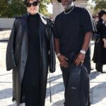 Kris Jenner Instagram - Thank you @balenciaga for the fabulous show!!! @coreygamble @parishilton @nickyhilton #Balenciaga 🇫🇷 #ParisFashionWeek