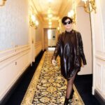 Kris Jenner Instagram - Paris is always a good idea! 🇫🇷 @loewe @jonathan.anderson makeup by @etienneortega, hair by @leajourno 📷 by @pierresnaps