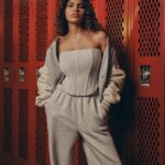 Kris Jenner Instagram - New @goodamerican Varsity Collection is available now!!! GoodAmerican.com @khloekardashian 🤍🖤📚✏️