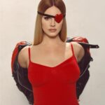 Kris Jenner Instagram - Wow!! Lana Del Rey for @skims Valentine’s Day @kimkardashian ♥️ SKIMS Valentine: Lana Del Rey. Music’s queen of hearts opens the dedicated Valentine’s Shop Tuesday, January 23 at 9AM PT / 12PM ET. @honeymoon wears the Velvet Lace Teddy in Periwinkle Multi. Photo: @nadialeecohen