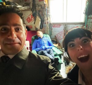 Kristen Holden-Ried Instagram - I think I’m tired today…

Good thing @patricksabongui and @britmacrae were making sure no one took selfies with me while I was dozing!

#setlife #friends