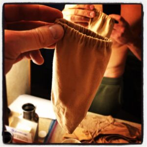Kristen Holden-Ried Instagram - Wardrobe for the day... Oh the glamour. Hopefully the set is warm 😜