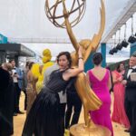 Kristen Schaal Instagram - I got her. #emmyawards makeup @gillianmup hair @charles_dujic