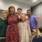 Kristen Schaal Instagram - Had fun at #d23expo with @bobsburgersfox (Loren came after photos!) and running into the sweet cast of @disneymbs. Look at those dang cuties! Do you love the picture with my head cut out? Are there instagram awards? Makeup by @gillianmup and hair by @charles_dujic