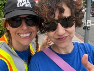 Kristen Schaal Instagram - Happy to support #wgastrike. Show up if you can! My feet hurt and all I want to do is go home and watch the great shows these @wgawest and @wgaeast writers have created! Head over to WB GATE 11 for a great strike captain, @lacherlacherlacher