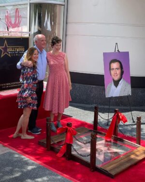 Kristen Schaal Instagram - Today I donated the first ever @hwdwalkoffame Foot Bridge at Andy Kaufman’s ceremony. My hope is that no one’s dirty feet, dog shit, bird shit, or gum will ever touch his precious star that took 40 years after his death to get. I also donated a rug to go over the bridge to keep it clean too. Thank you to Arturo Guzman and his friend for building it, Rich Blomquist for the rug idea (zoom in on rug), the Kaufman’s for letting me be a part of this historical event, and to Andy for the inspiration.
