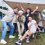 Kung Ching-Ting Instagram - #⛺️ 適合野餐露營的季節來了💞 雖然斷斷續續下雨 但搶到樹下位置一切都完美✨ Thanks @converse_tw 👟 從小到大最多的就是帆布鞋 七彩到厚底都超好搭🥹 - 耳環 @thisthing2013 🤍 #gq城市野營 #converse @gqtaiwan 大佳河濱公園