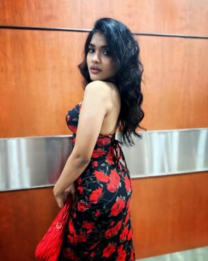 Kusuma Degalamari Instagram - Turning another petal older, wrapped in the elegance of a red rose black dress. 🌹🖤

 #BirthdayBloom #redroseaffair 

Birthday, birthday girl, red rose, black dress, actor, actress, vibe, party, night, kusuma, kusumadegalamari