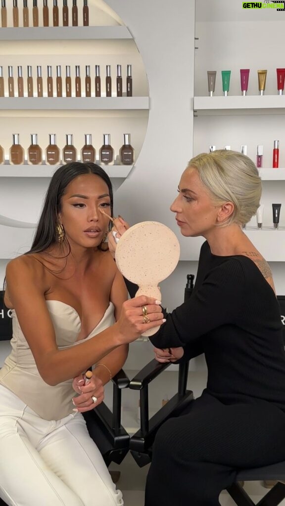 Lady Gaga Instagram - Thank you so much @carlacassandra and @sephora for the wonderful chat today 🤍 Here’s our full conversation if you missed it earlier, and we are so excited for you to try our new @HausLabs Triclone Skin Tech Concealer! Available today exclusively on the Sephora app for a few more hours! And available everywhere at Sephora and HausLabs.com on Sept 7.