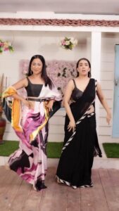 Lataa Saberwal Instagram - 𝑹𝒆𝒂𝒅𝒚 𝒇𝒐𝒓 𝑩𝒐𝒎𝒃𝒂𝒚 𝑻𝒊𝒎𝒆𝒔 𝑭𝒂𝒔𝒉𝒊𝒐𝒏 𝑾𝒆𝒆𝒌. 𝑻𝒉𝒂𝒏𝒌 𝒚𝒐𝒖 𝒇𝒐𝒓 𝒕𝒉𝒊𝒔 𝒍𝒐𝒗𝒆𝒍𝒚 𝒔𝒂𝒓𝒆𝒆. @navyasabyliva Thank you 🎥📸 Tushar ji @shriharsh_photography Loved dancing with you @shirin_sewani @bombaytimes #lataasaberwal #shirinsewani #bombaytimesfashionweek #bombaytimes #fashionweek #reelaindiaofficial #reelsinstagram #reelsinsta #reelskarofeelkaro