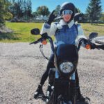 Laurie Blouin Instagram - Enjoying the last bit of warm weather☀️🏍️ #HarleyDavidson #Motorcycle