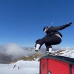 Laurie Blouin Instagram - Couple of tricks from the other day! @cardronaparksnz is way too fun!! Soo stoked to be back here🙌🏻 📱 @jf_houle #Snowboarding #NZ Cardrona Alpine Resort