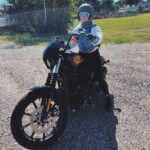 Laurie Blouin Instagram - Enjoying the last bit of warm weather☀️🏍️ #HarleyDavidson #Motorcycle